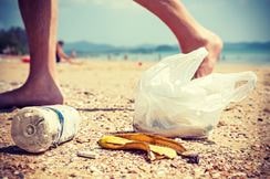 recognizing your emotional trash - trash on the beach